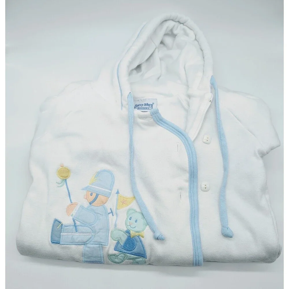 Boys Infant 6/12 Months Bundle Hooded Gown Jacket Mittens Patsy Aiken Designs